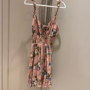 Reformation pink floral dress